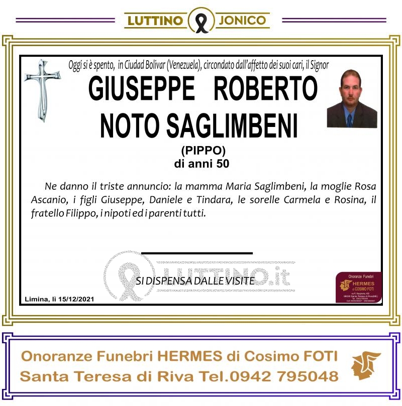 Giuseppe Roberto  Noto Saglimbeni 